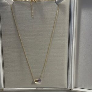 14K Gold Necklace with Ametrine